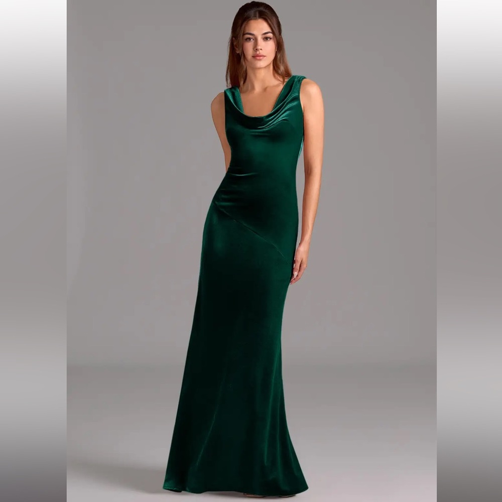 Azazie Emerald Green Maxi Dress